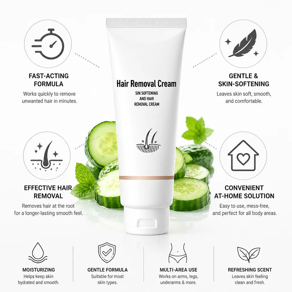 Hair Removal Cream Fast-Acting & Skin-Softening