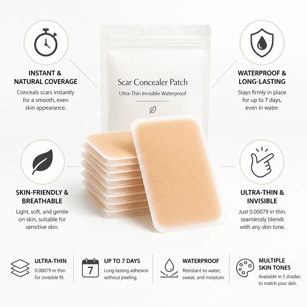 Scar Concealer Patch Ultra-Thin Invisible Waterproof