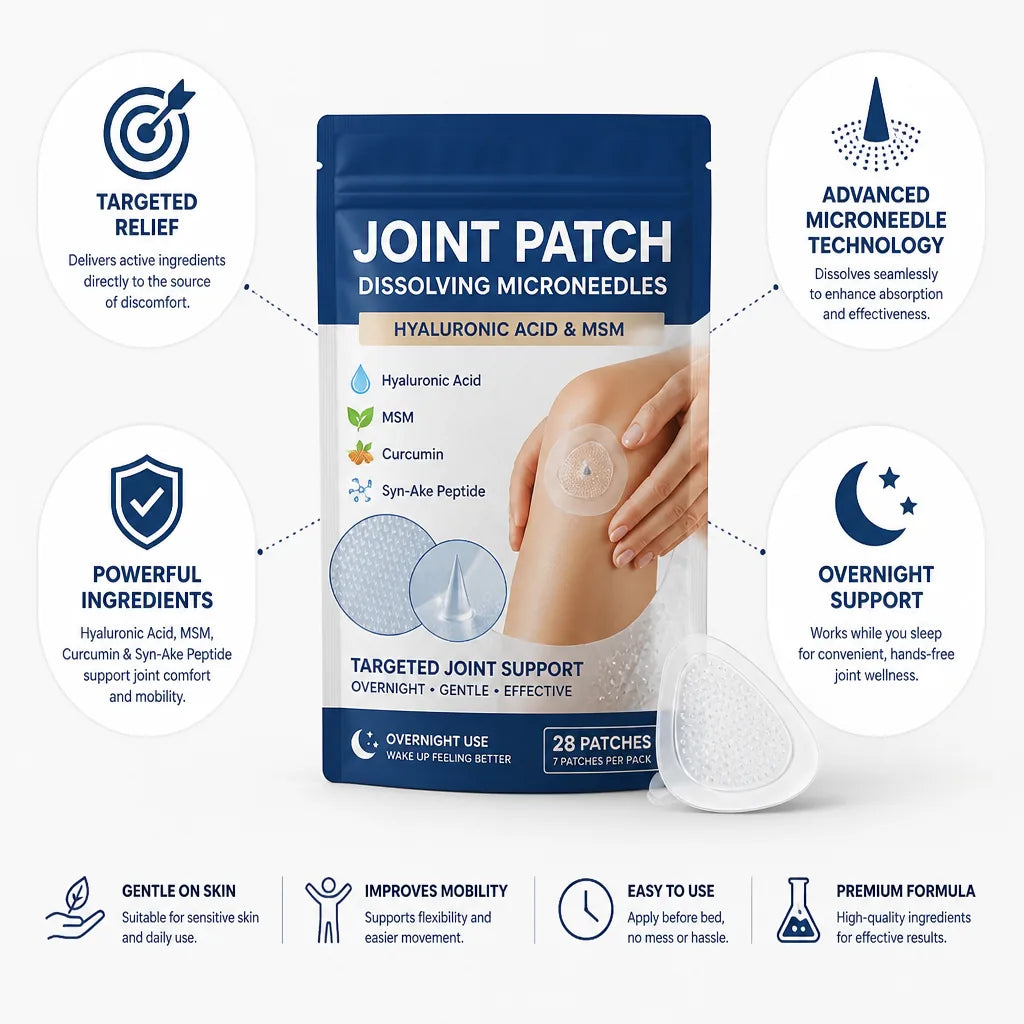 Joint Patch Dissolving Microneedles Hyaluronic Acid & MSM