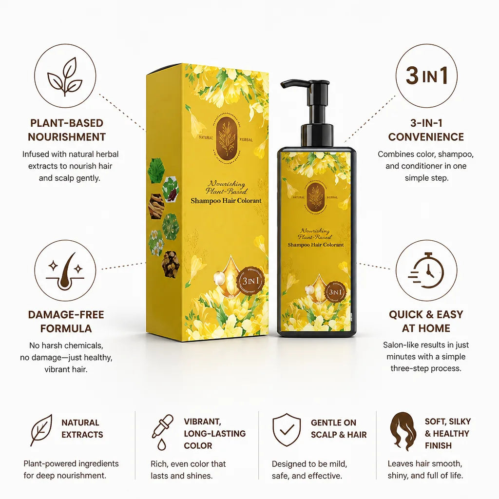 Hair Color Plant-Based 3-in-1 Nourishing & Damage-Free