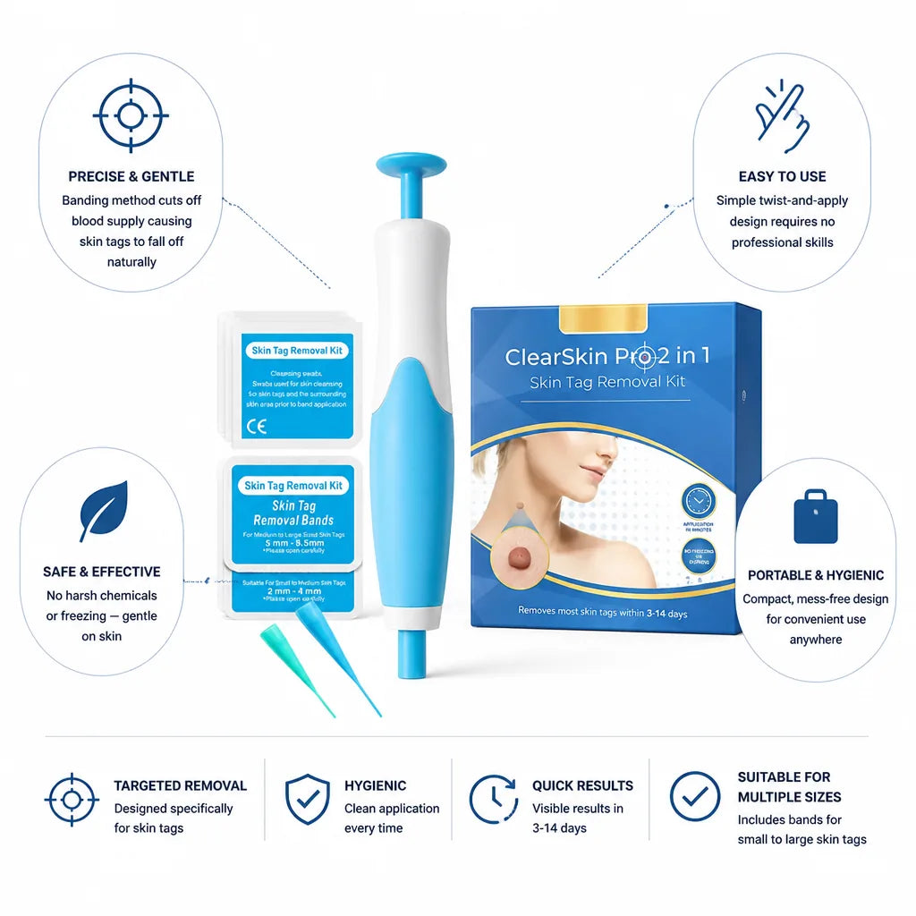 Skin Tag Remover 2-in-1 Twist-And-Apply Portable & Hygienic