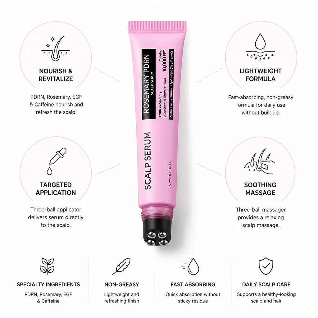 Scalp Serum PDRN EGF & Caffeine Three-Ball Applicator