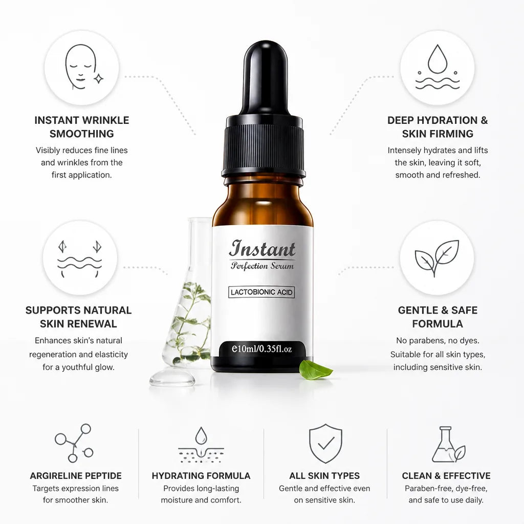Face Serum Argireline Peptide Instant Wrinkle Smoothing & Hydrating