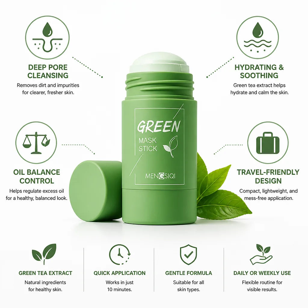 Solid Cleansing Mask Green Tea Deep Pore & Hydrating