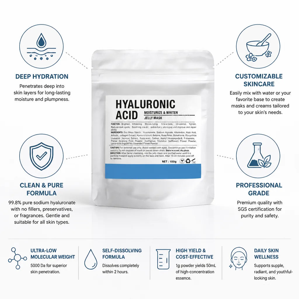 Hyaluronic Acid Powder Deep-Penetrating Ultra-Low 5000 Da