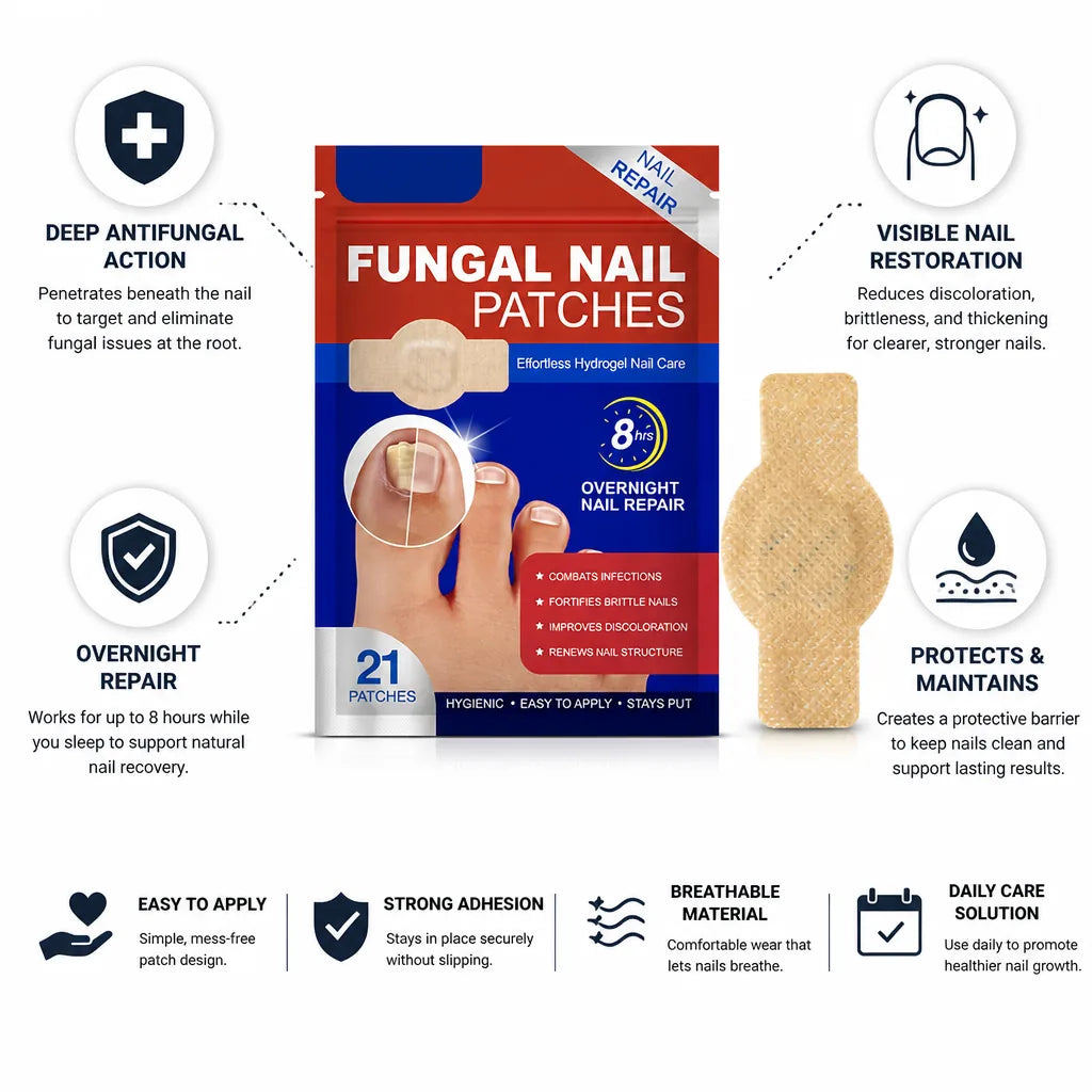 Nail Repair Patches Deep Antifungal Action 21 Pack