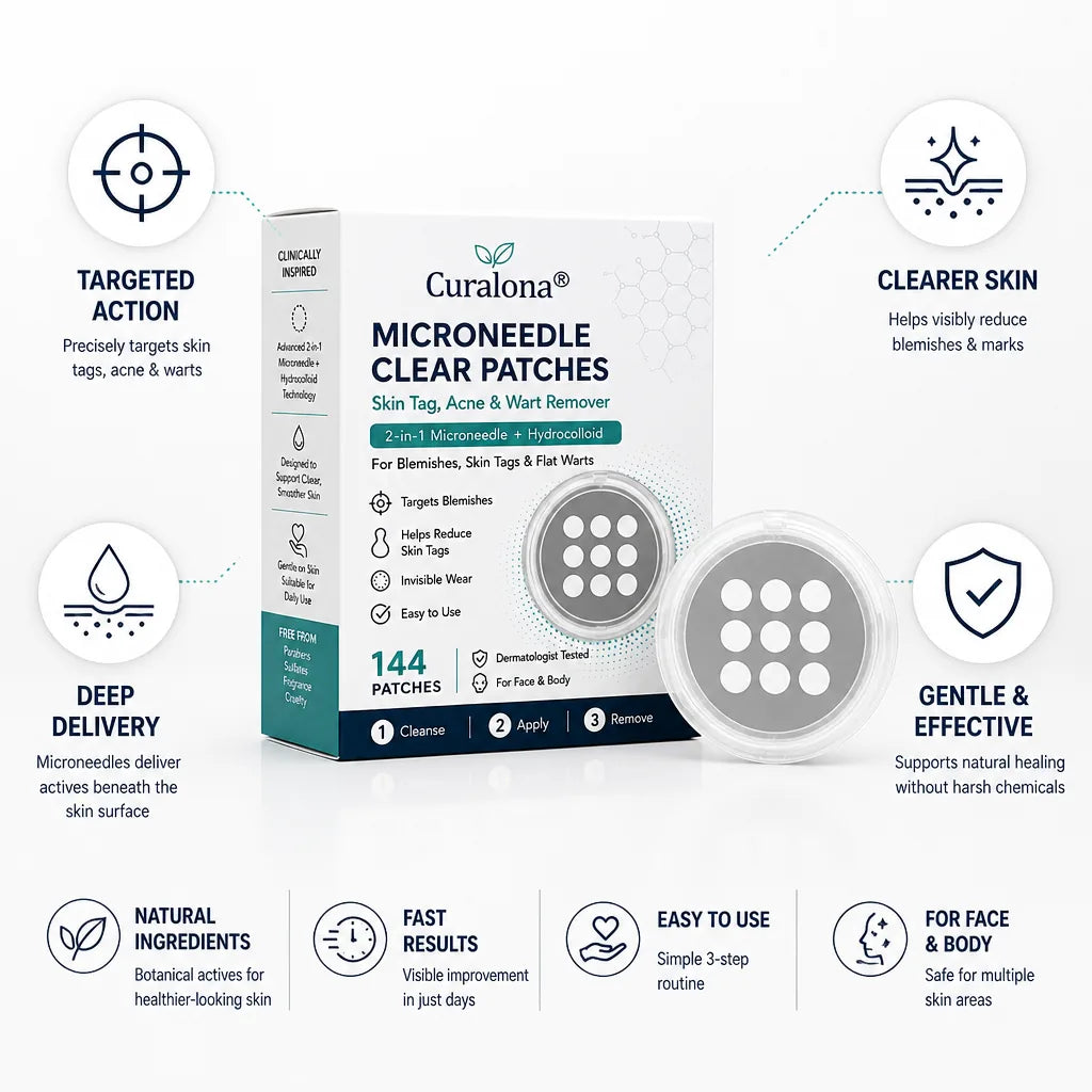 Acne Patch Microneedle Delivery Fast-Acting