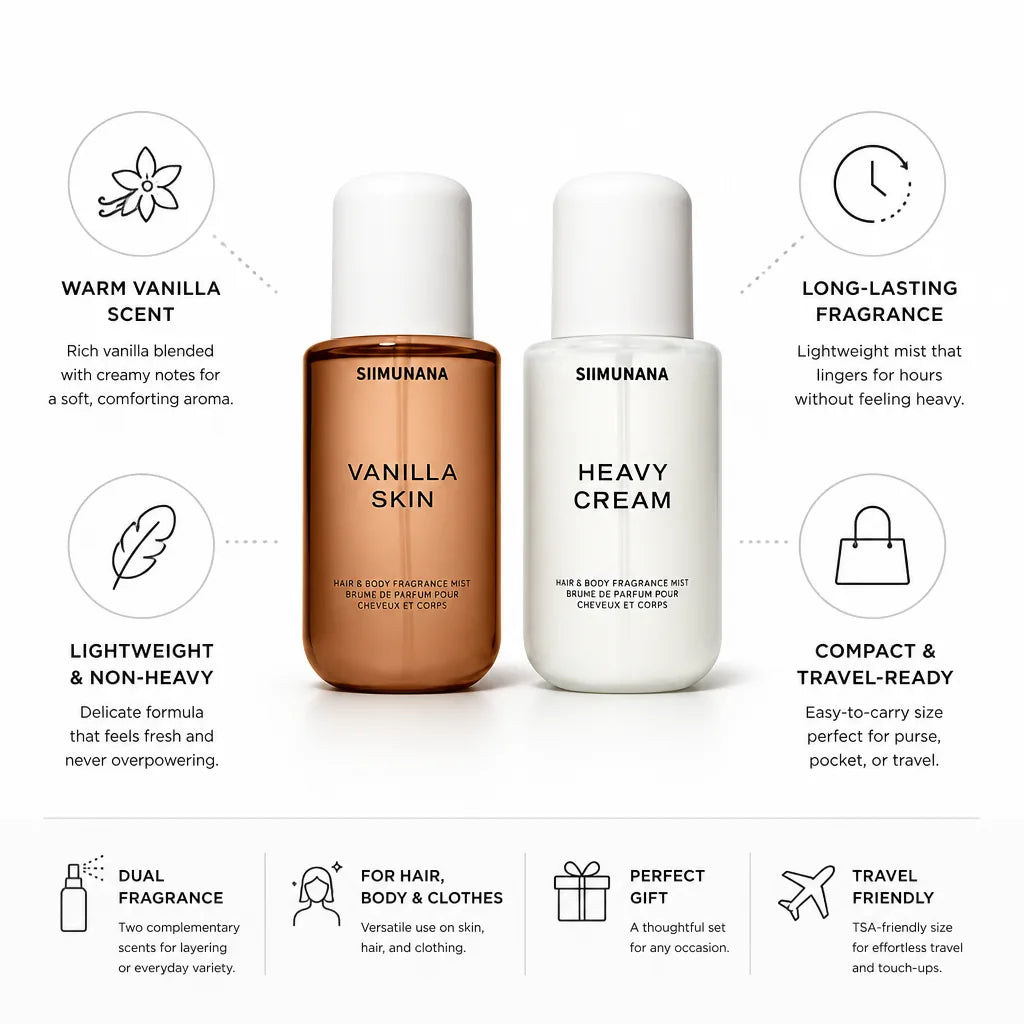 Body Mist Duo Vanilla & Cream Travel Size