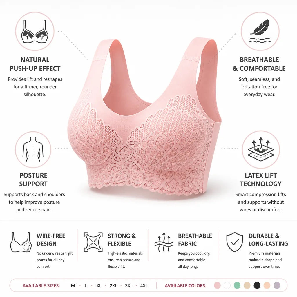 Support Bra Latex Lift & Wire-Free