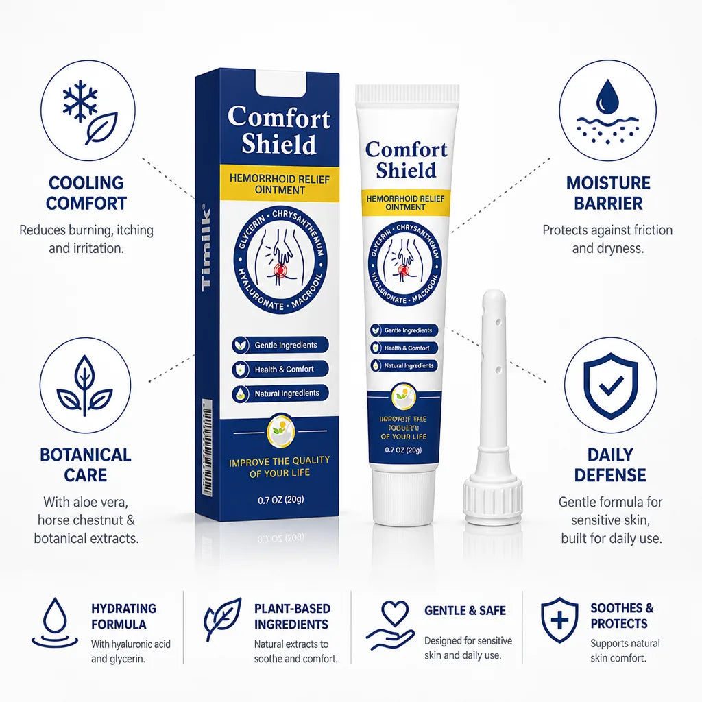 Hemorrhoid Ointment Cooling Soothing Hyaluronic Acid & Aloe