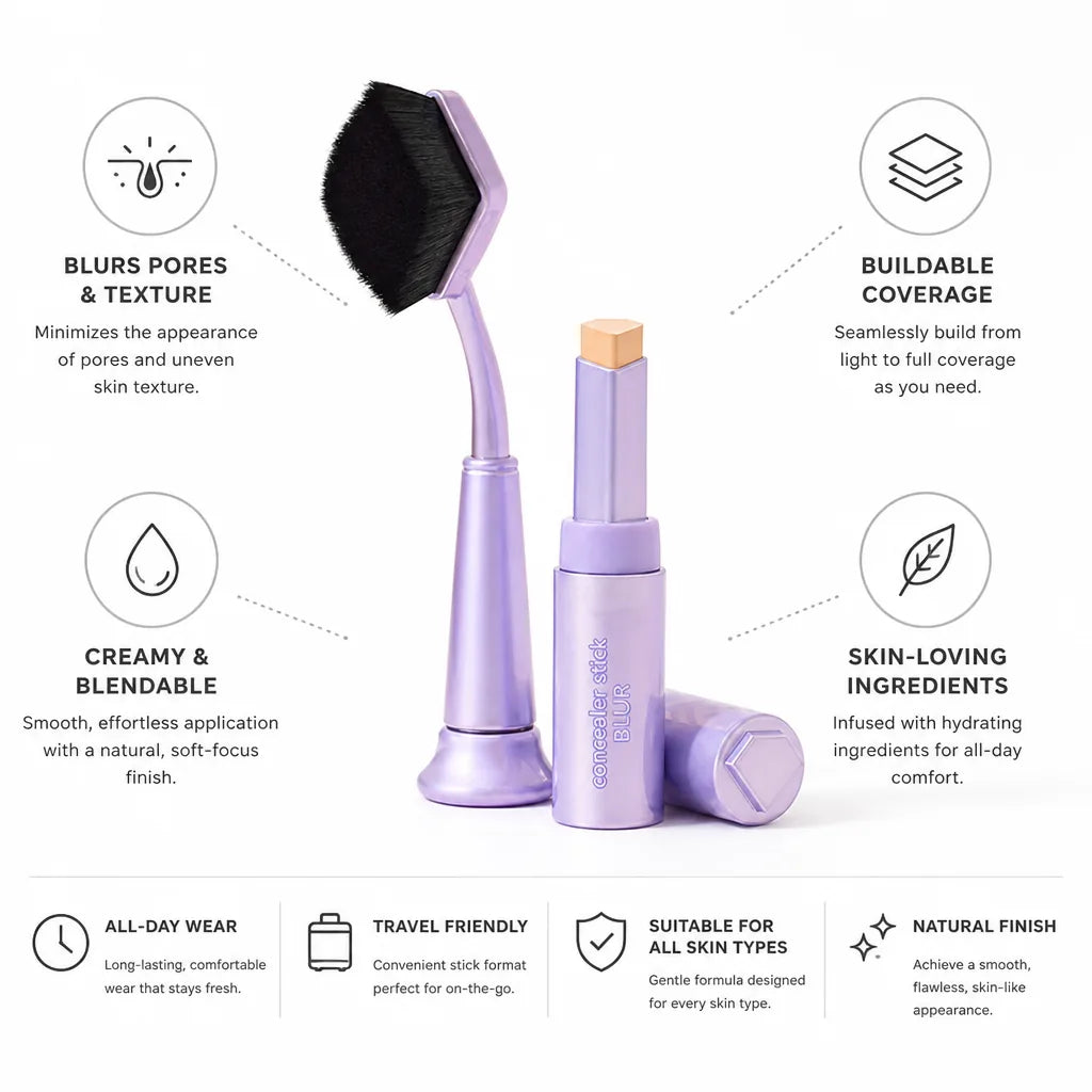 Concealer Stick Soft-Focus Blur Buildable Coverage