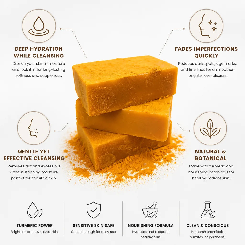 Facial Soap Turmeric Brightening & Nourishing