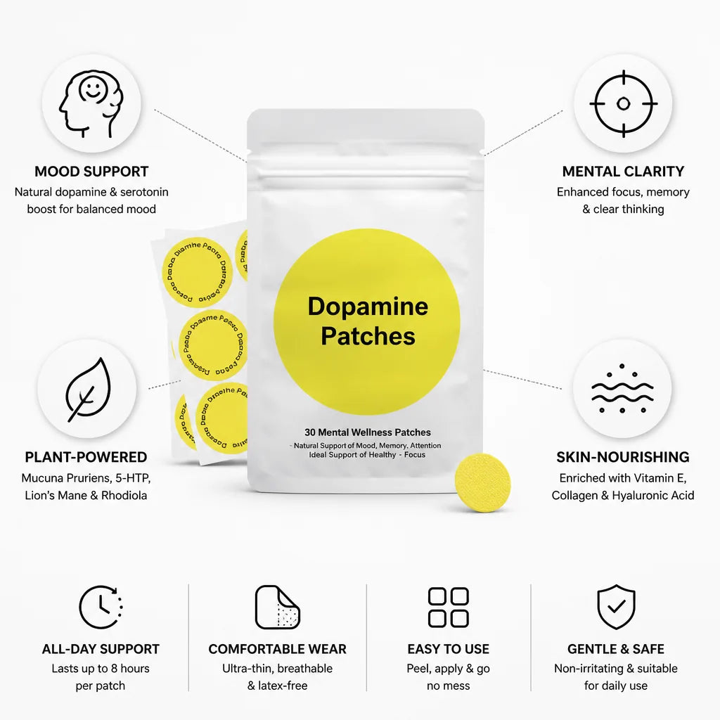 Body Wellness Patch Plant-Powered Mood & Focus 30 Patches