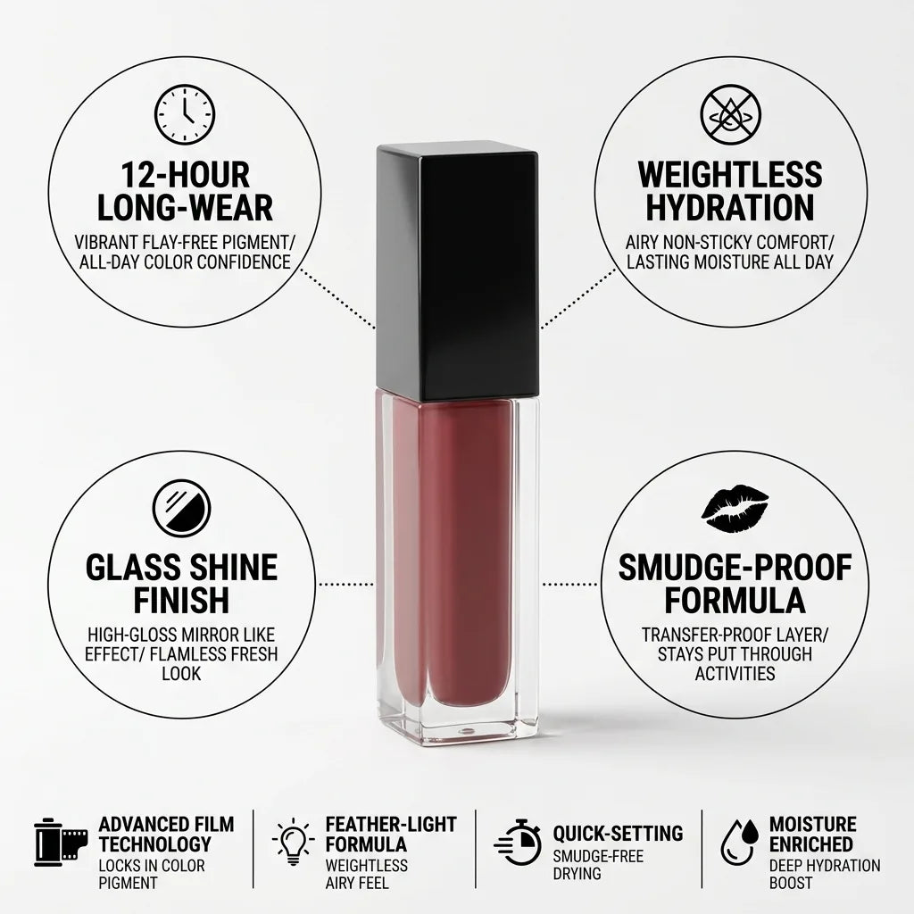 Lip Stain 12-Hour Long-Wear Glass Shine