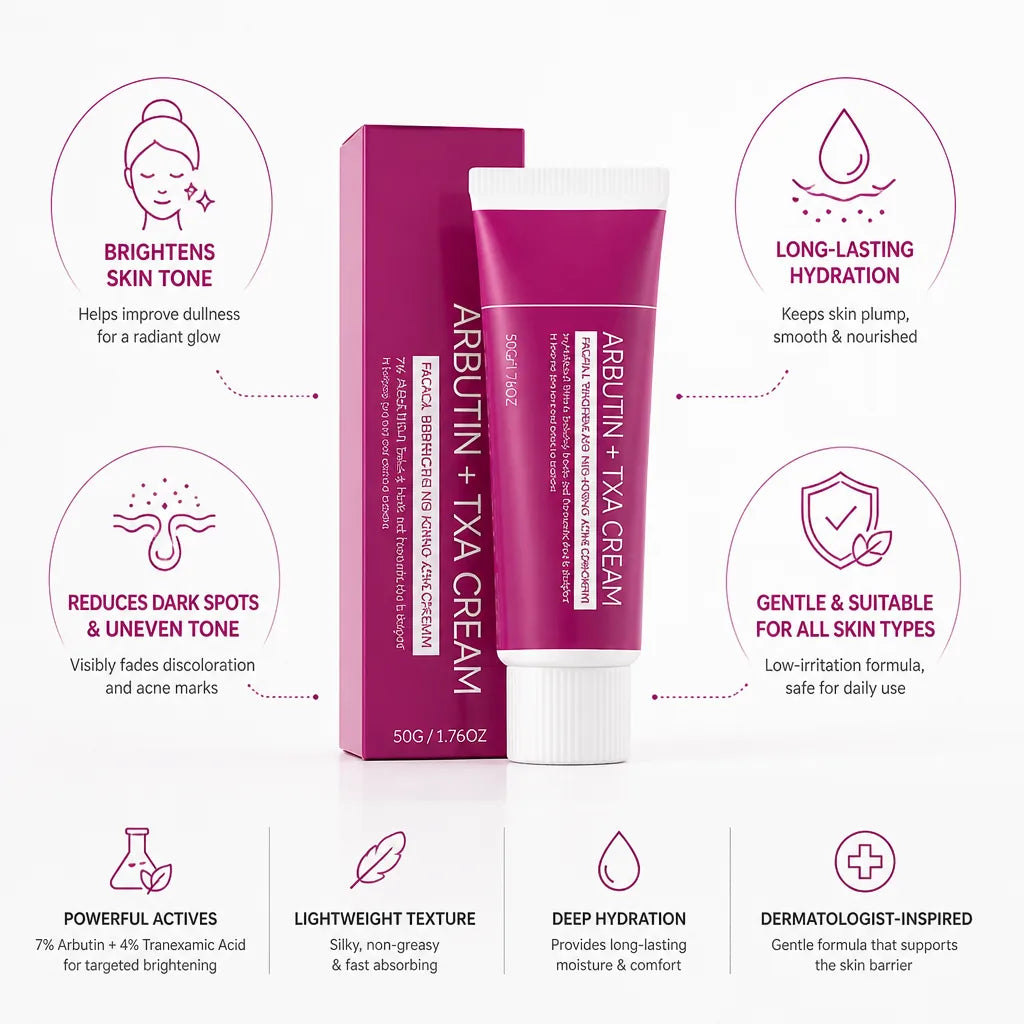 Facial Brightening Cream 7% Arbutin & 4% Tranexamic Acid