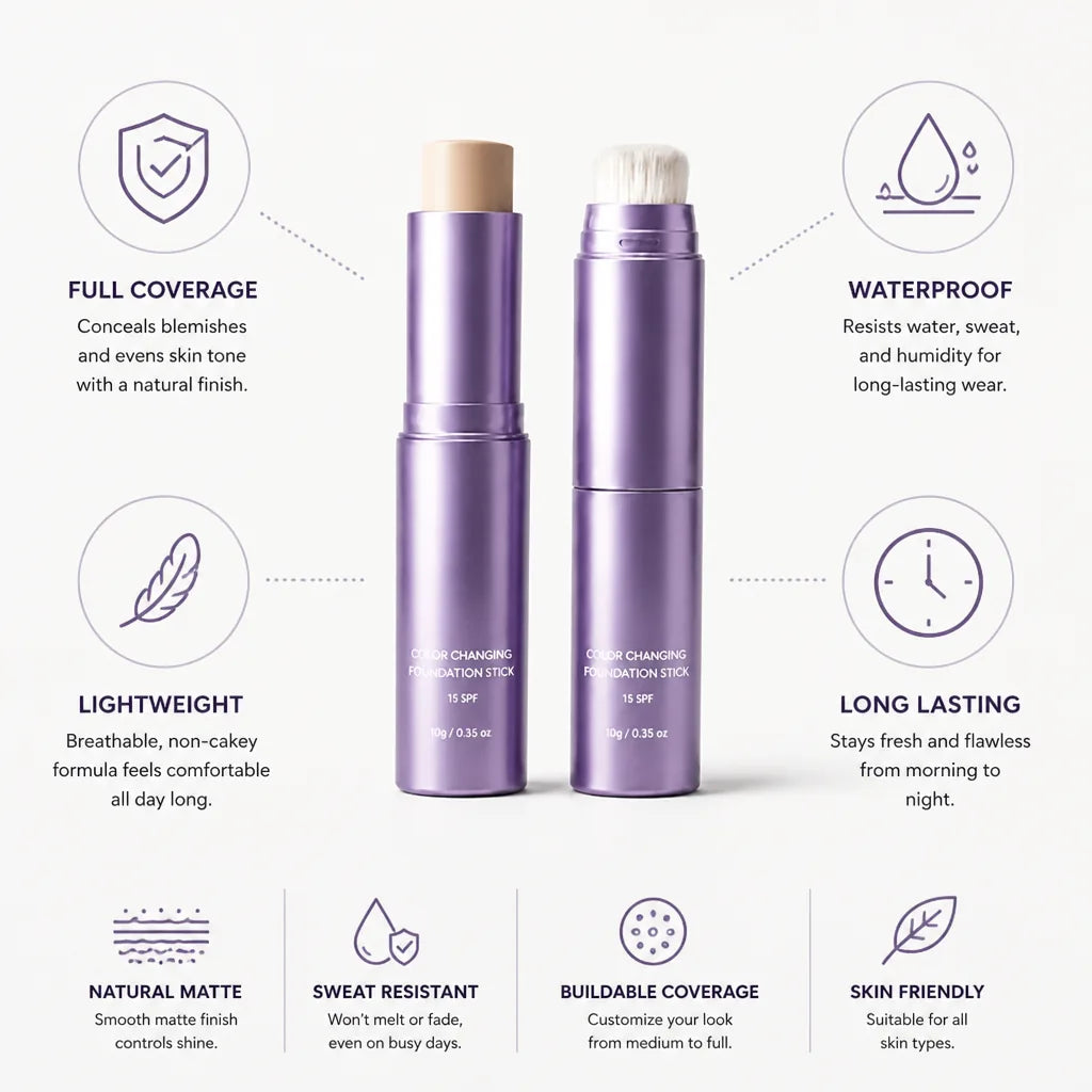 Liquid Foundation Full-Coverage Natural Matte Waterproof