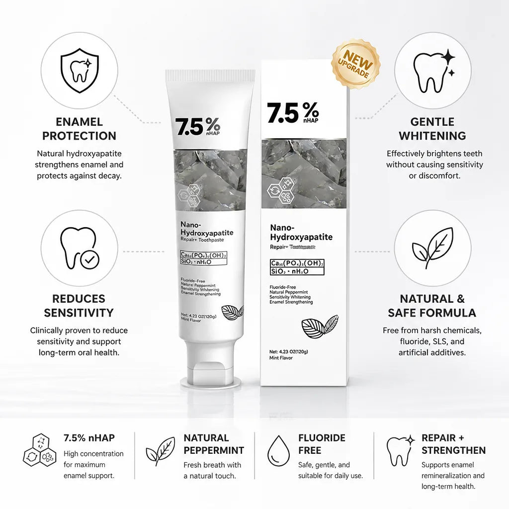 Whitening Toothpaste Hydroxyapatite Enamel Protection