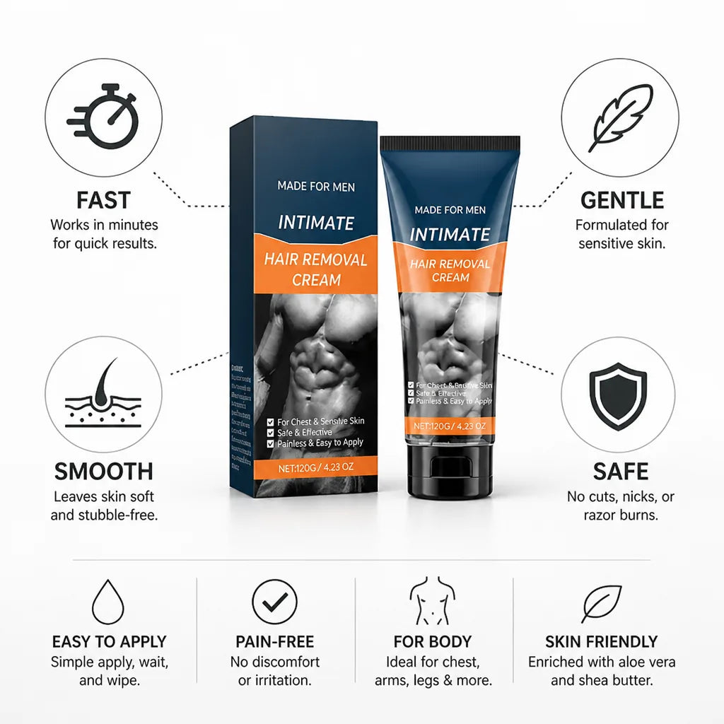 Hair Removal Cream Fast-Acting Gentle Smooth Finish