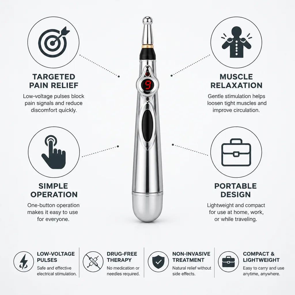 Acupressure Pen Targeted Pain Relief & Muscle Relaxation