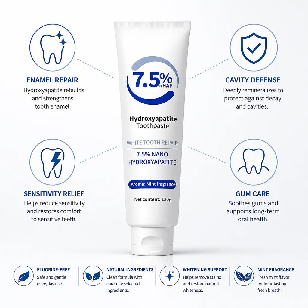 Toothpaste Hydroxyapatite Enamel Repair & Fluoride-Free