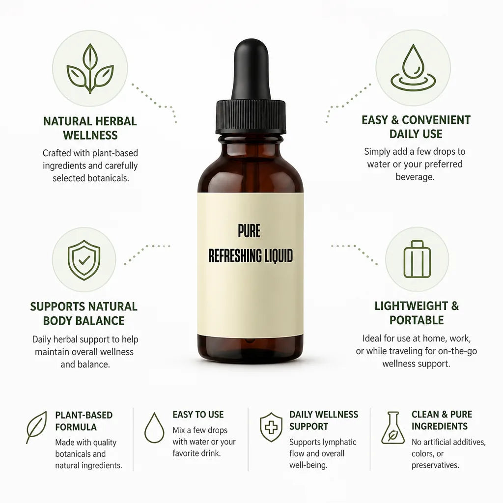 Daily Lymphatic Support Drops Plant-Based Liquid