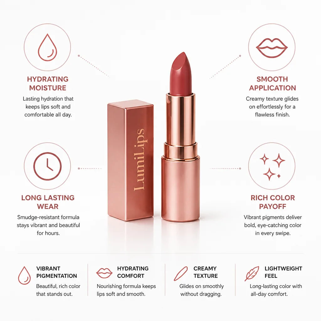 Lipstick Long-Wear Hydrating Rich Pigmentation
