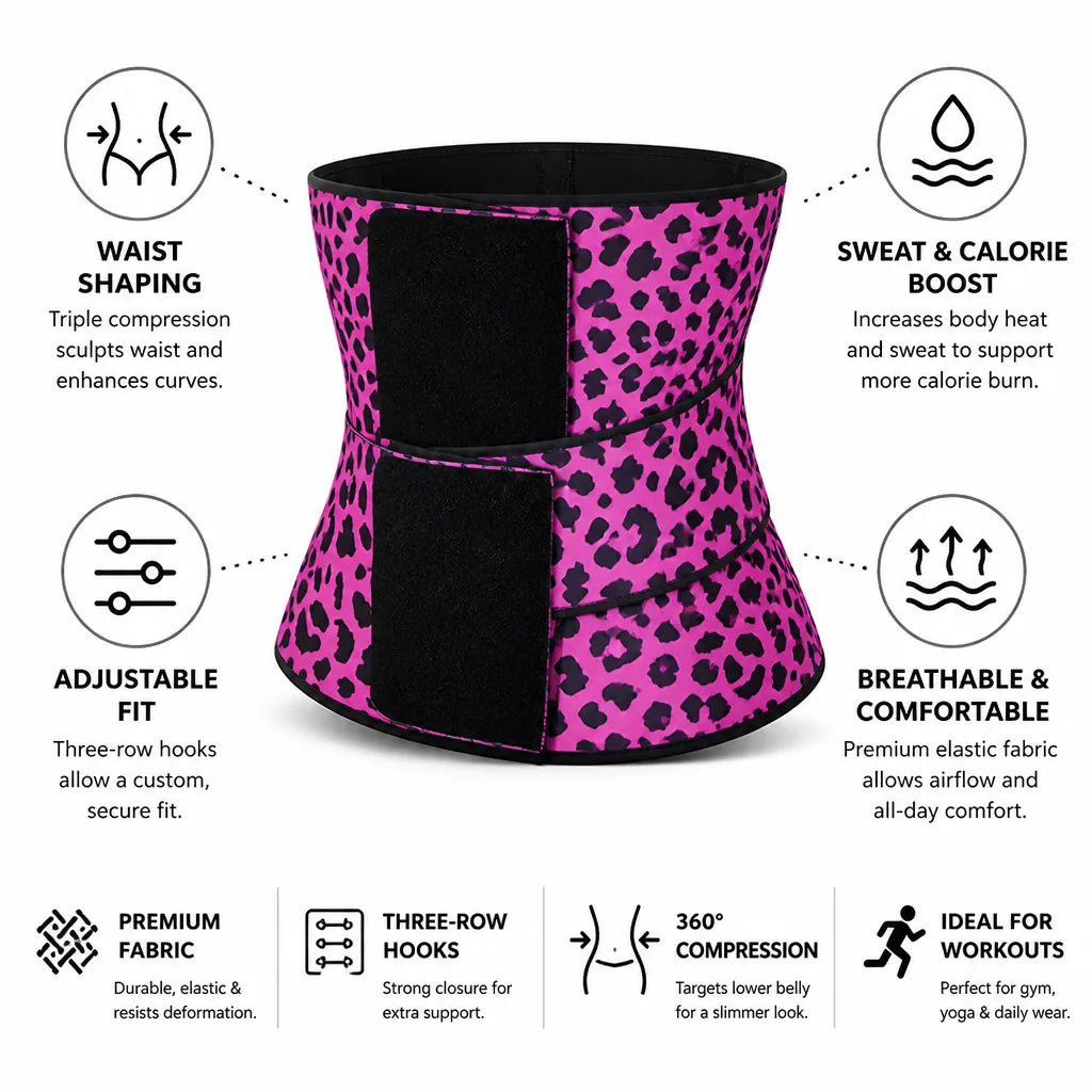 Waist Trainer Triple-Wrap Compression Breathable & Adjustable