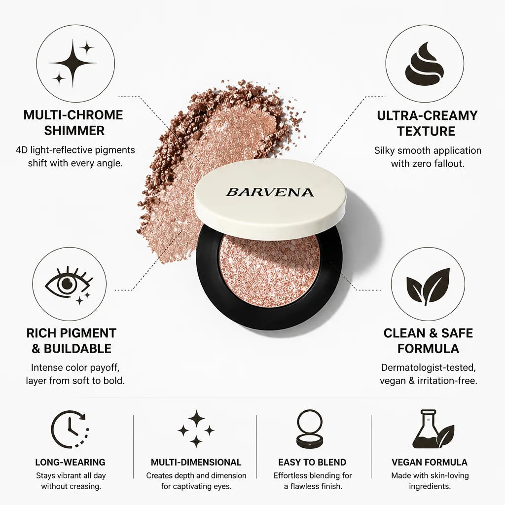 Eyeshadow Creamy Multi-Chrome High-Pigment & Buildable