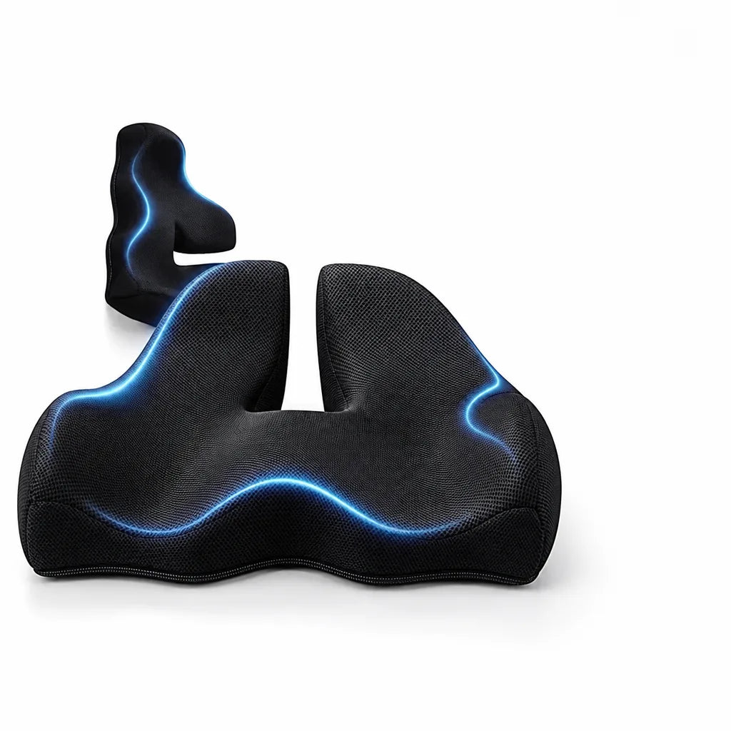 Seat Cushion Orthopedic Memory Foam Non-Slip Base