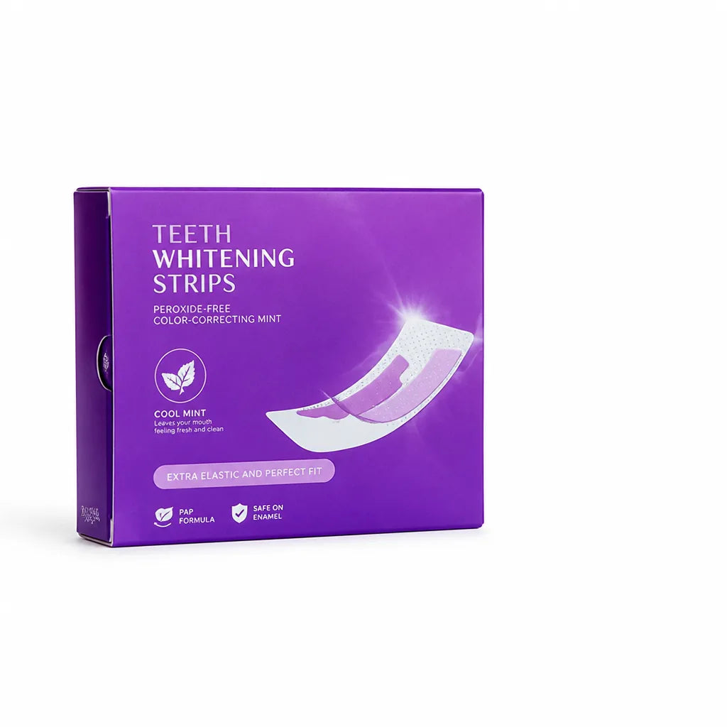 Teeth Whitening Strips Peroxide-Free Color-Correcting Mint