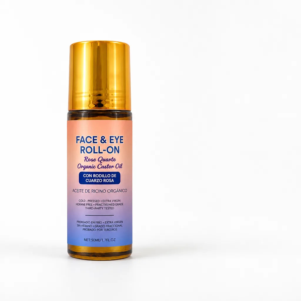 Face & Eye Roll-On Rose Quartz Organic Castor Oil