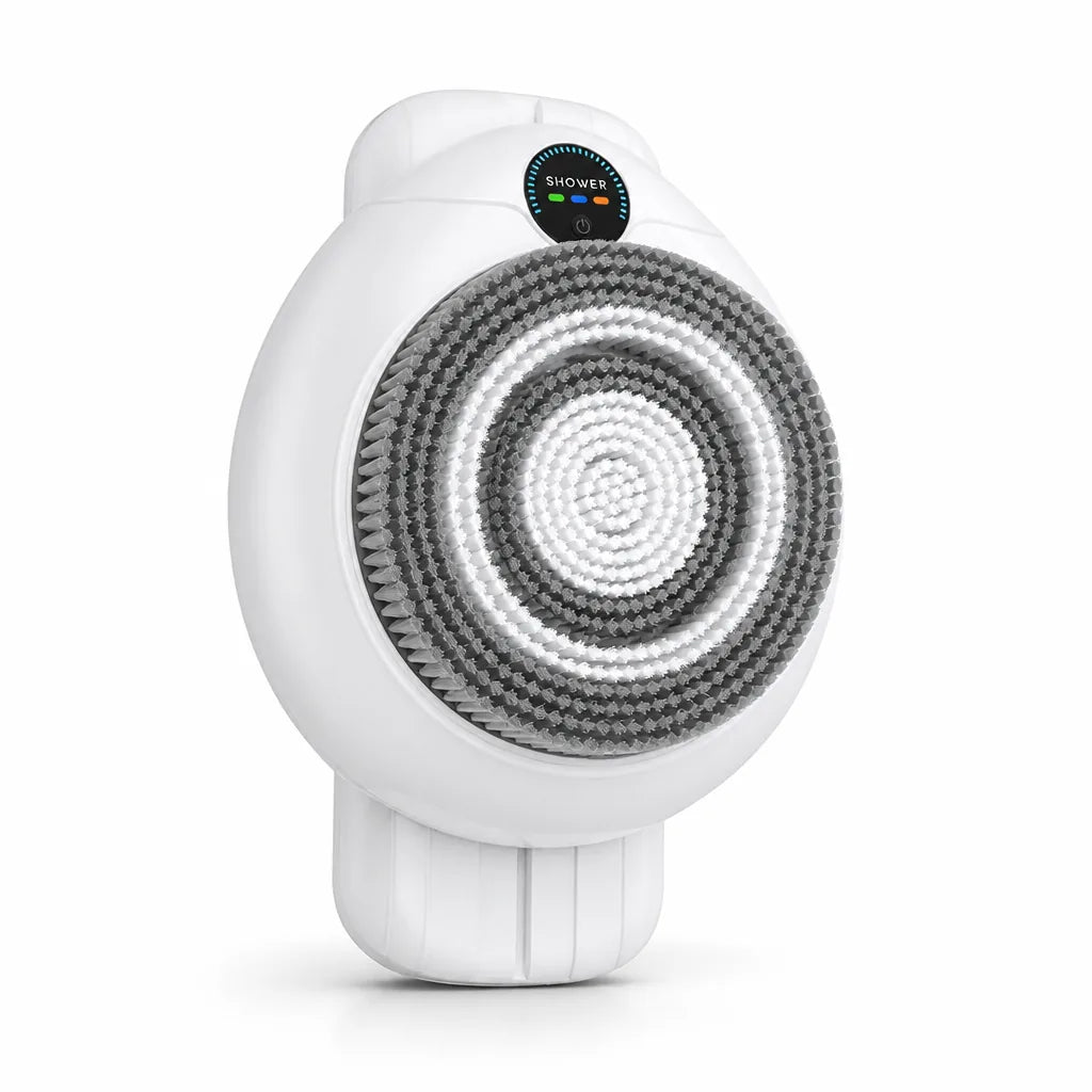 Electric Shower Brush Rotating Exfoliating & Massaging 3 Heads