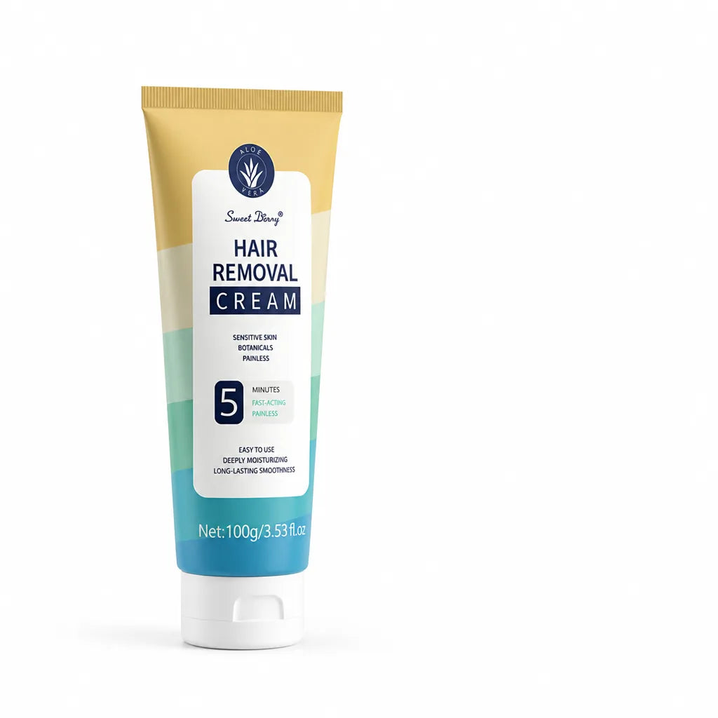 Depilatory Cream Painless Fast-Acting Aloe Vera & Vitamin E
