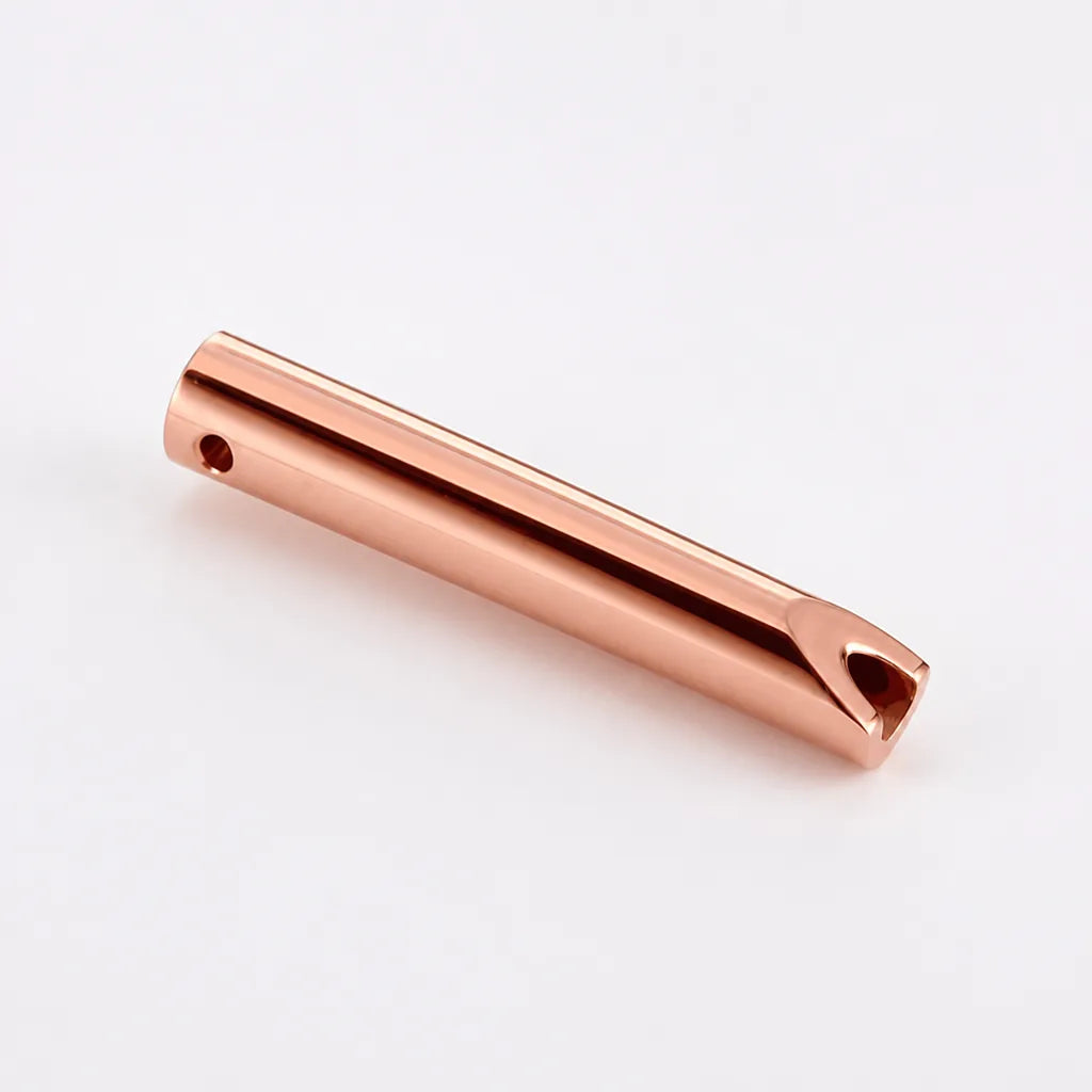 Necklace Mindful Breathing Minimalist Metal Tones
