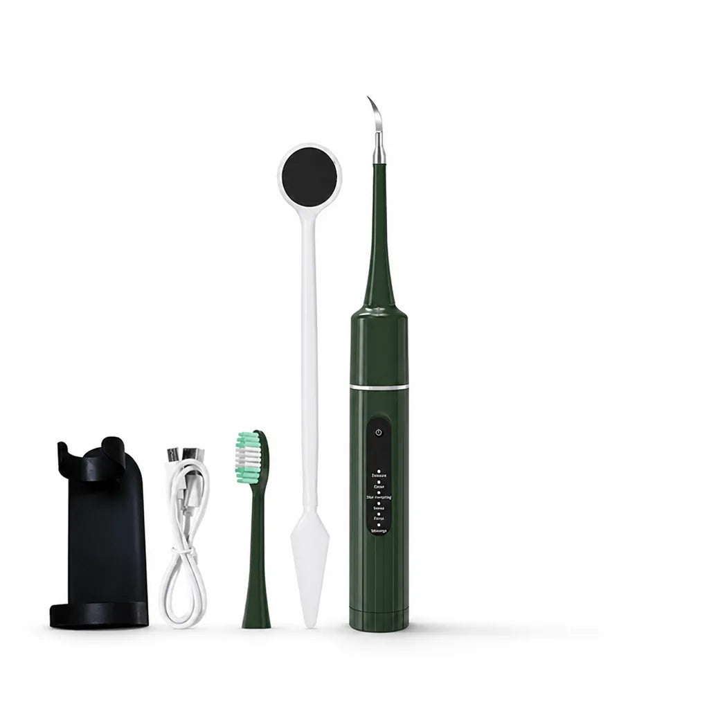 Ultrasonic Teeth Cleaner Dual-Head Brush & Scaler 40,000 Vibrations