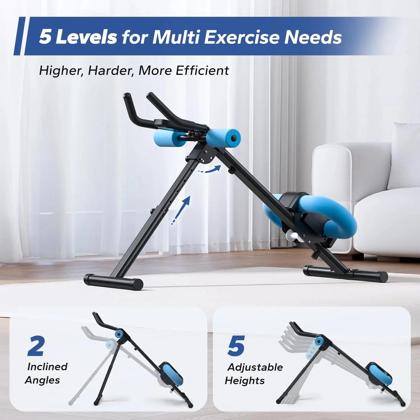 Ab Trainer Foldable Adjustable Incline & LCD Tracker