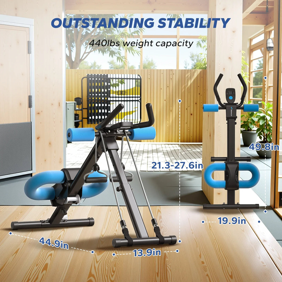 Ab Trainer Foldable Adjustable Incline & LCD Tracker