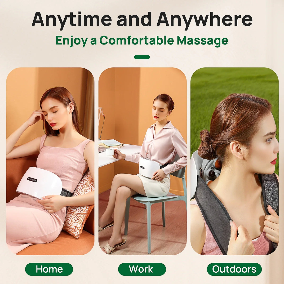 Abdominal Massager Cordless & Portable Soothing Heat