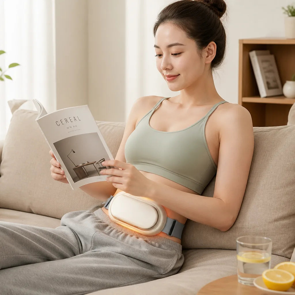 Abdominal Muscle Stimulator Rechargeable 9-Level Intensity & Heat