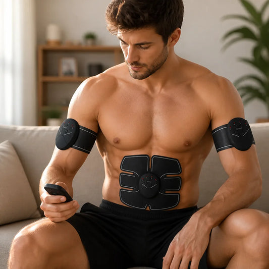 Abdominal Muscle Stimulator Ultra-Thin Wireless & Rechargeable