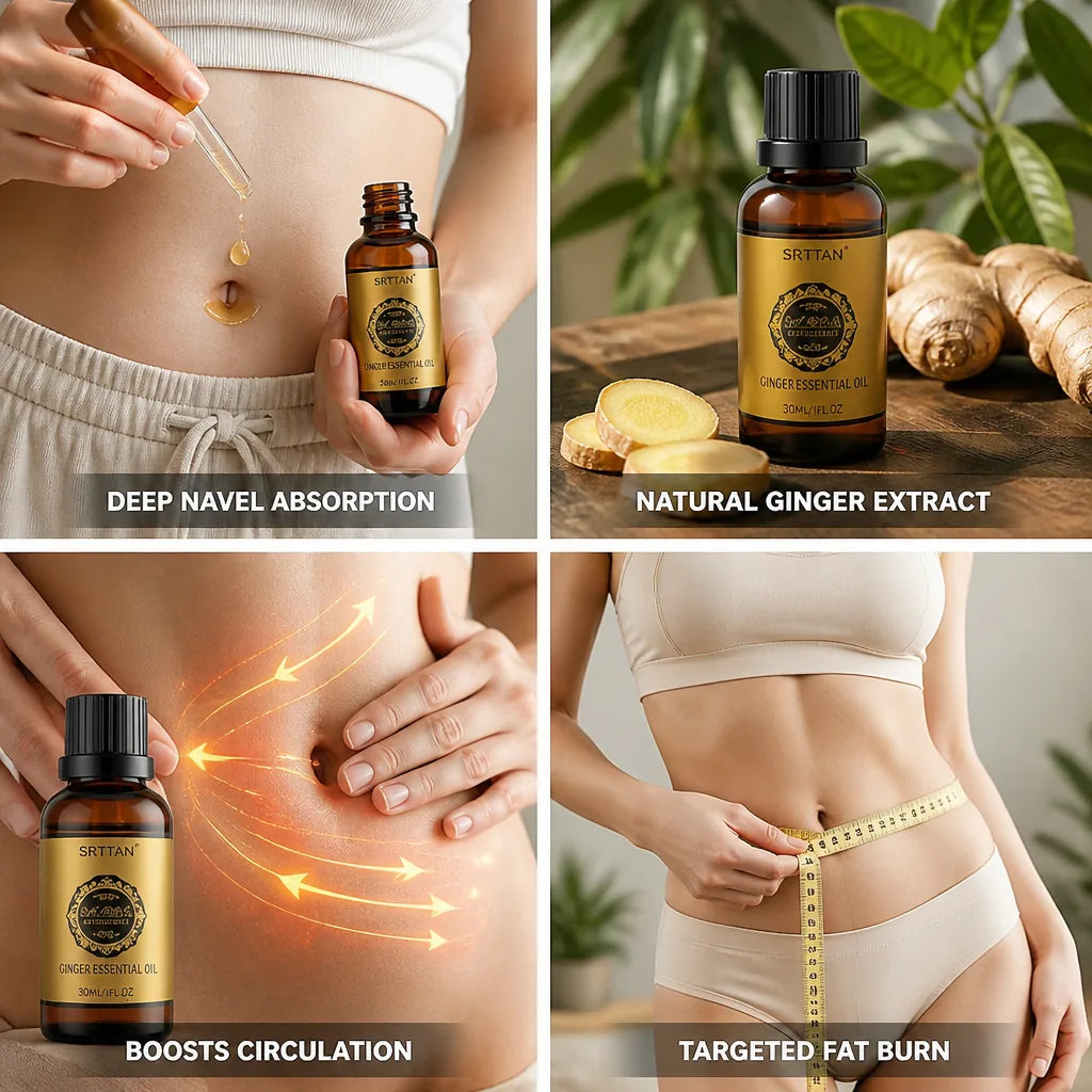 Abdominal Slimming Serum Navel Absorption Ginger Oil