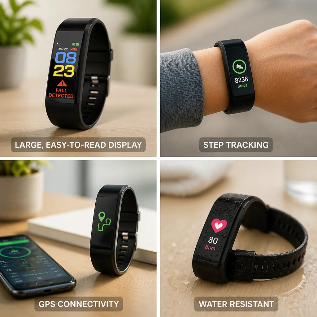 Activity Watch Large Color Display & Step Tracker