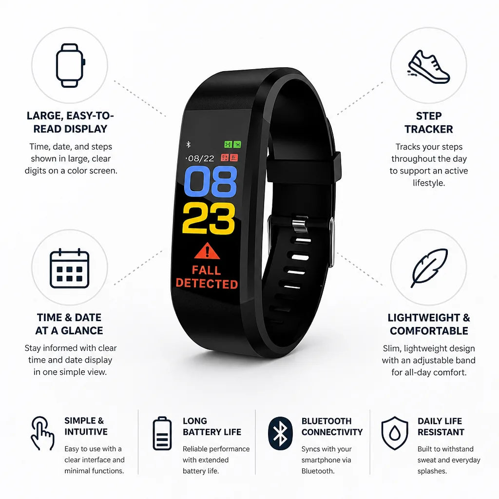 Activity Watch Large Color Display & Step Tracker