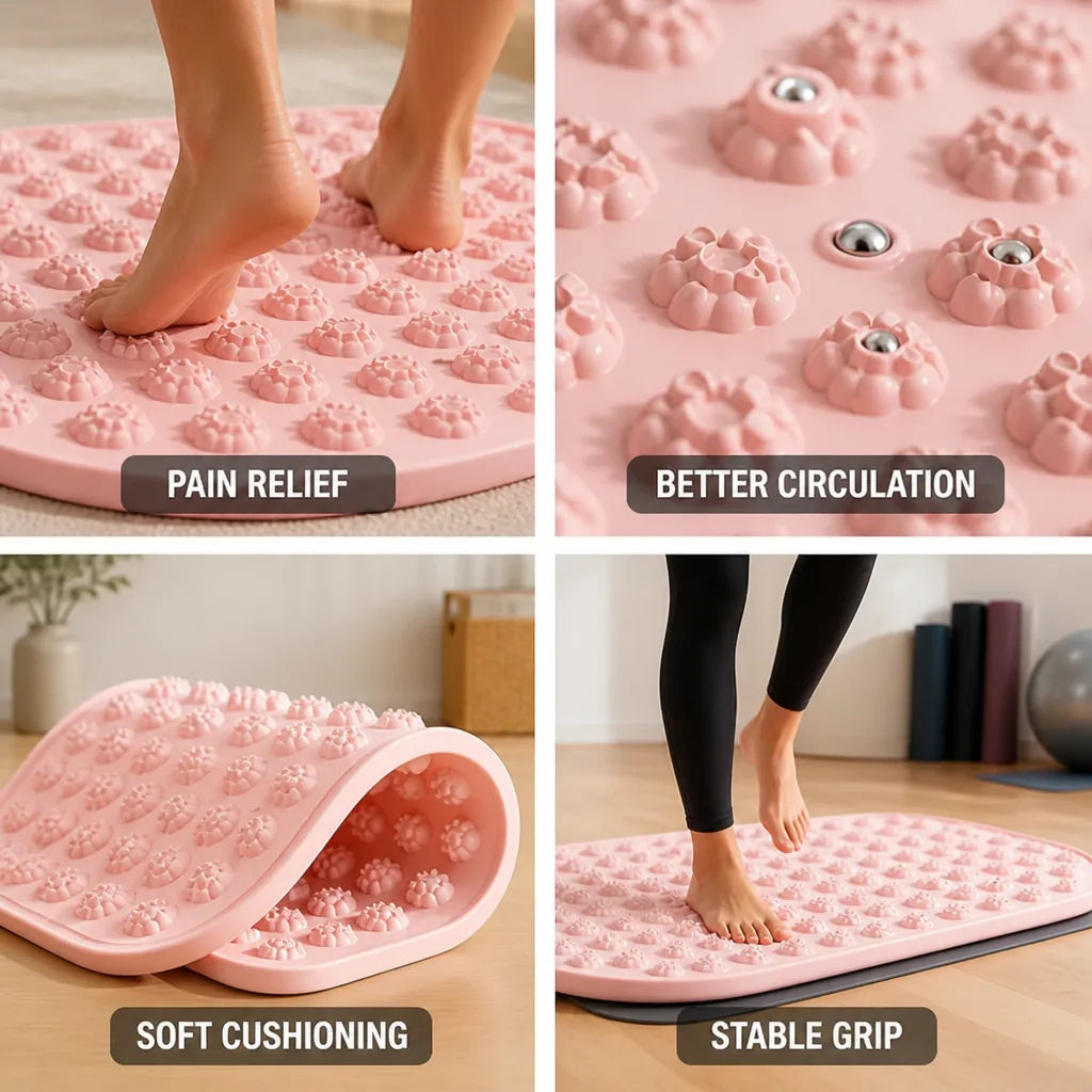 Acupressure Foot Mat Magnetic Beads Soft Silicone