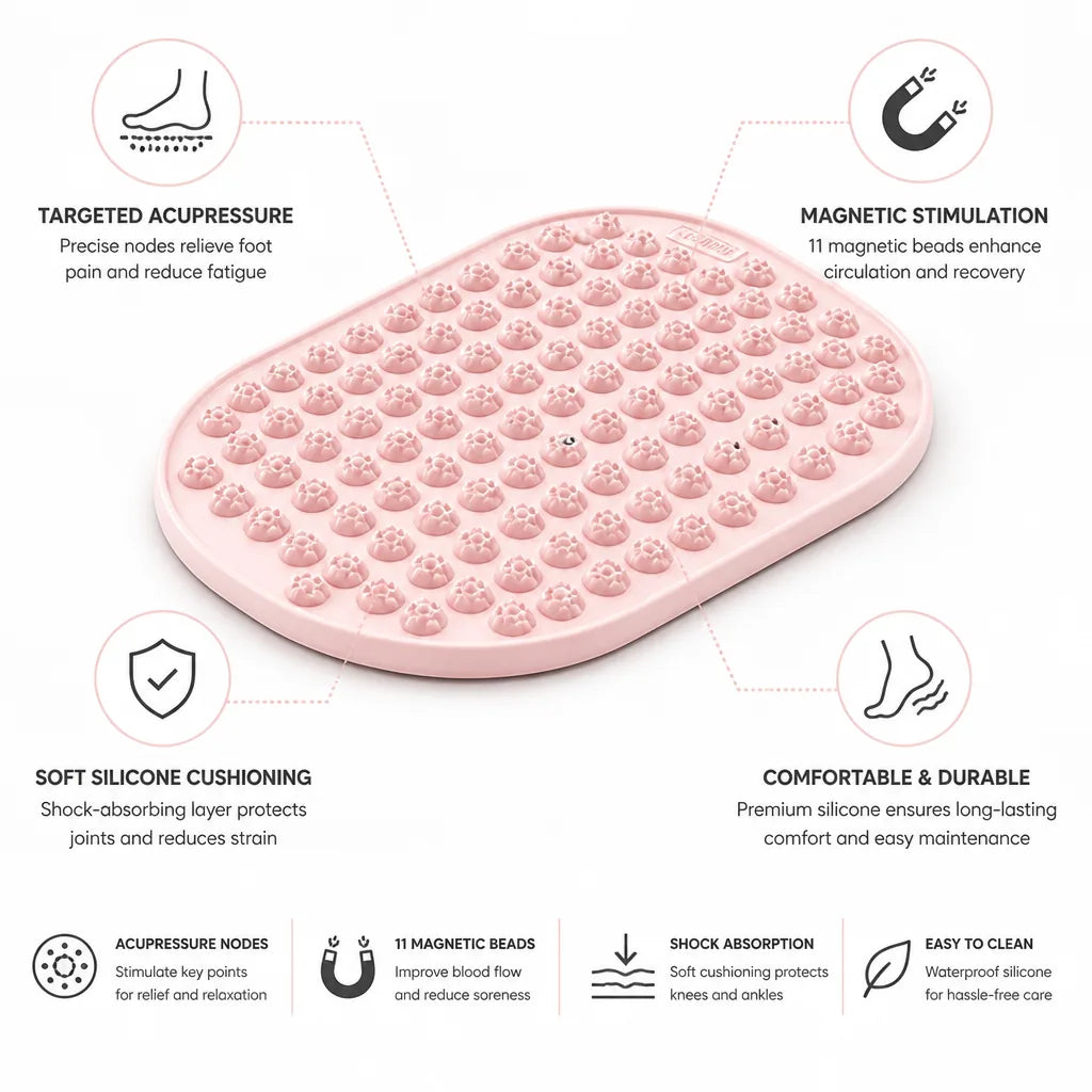 Acupressure Foot Mat Magnetic Beads Soft Silicone