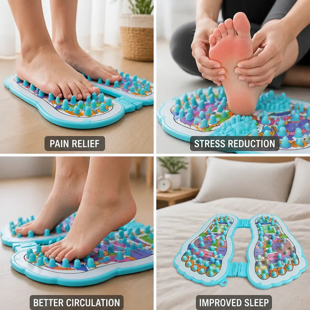 Acupressure Foot Mat Reflex Zone Massage & Pain Relief