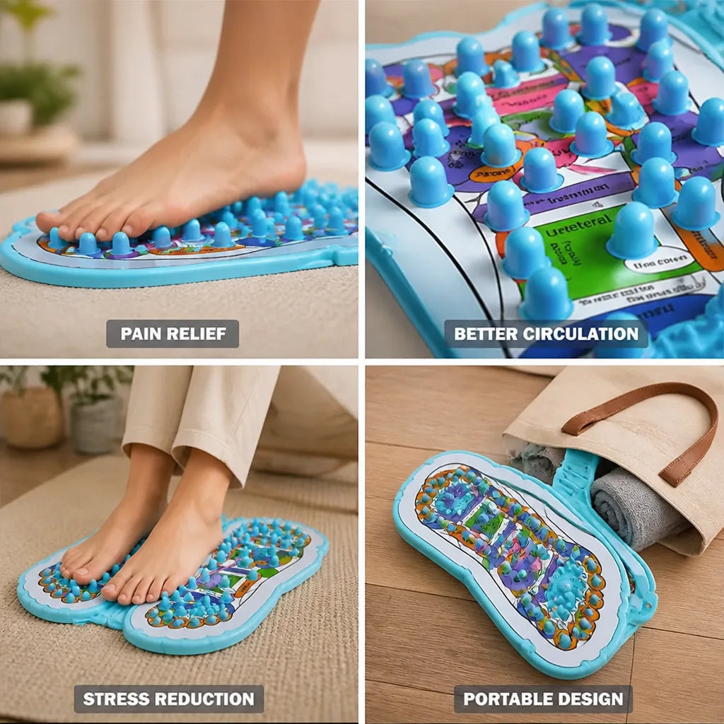 Acupressure Foot Mat Spiked Surface Pain Relief