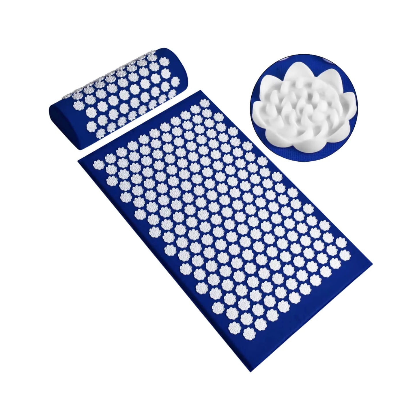 Acupressure Mat & Neck Pillow Set Portable Stress Relief