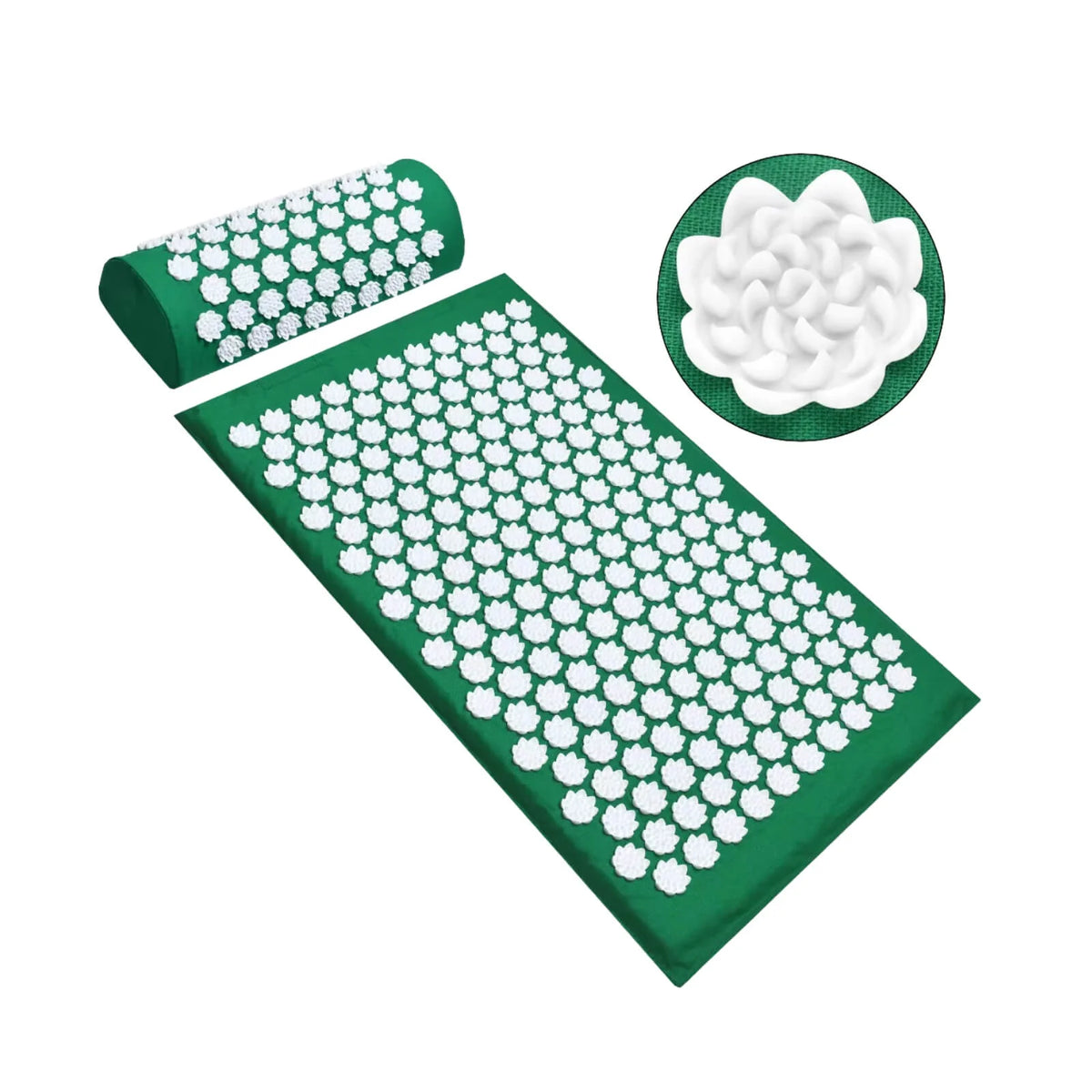 Acupressure Mat & Neck Pillow Set Portable Stress Relief