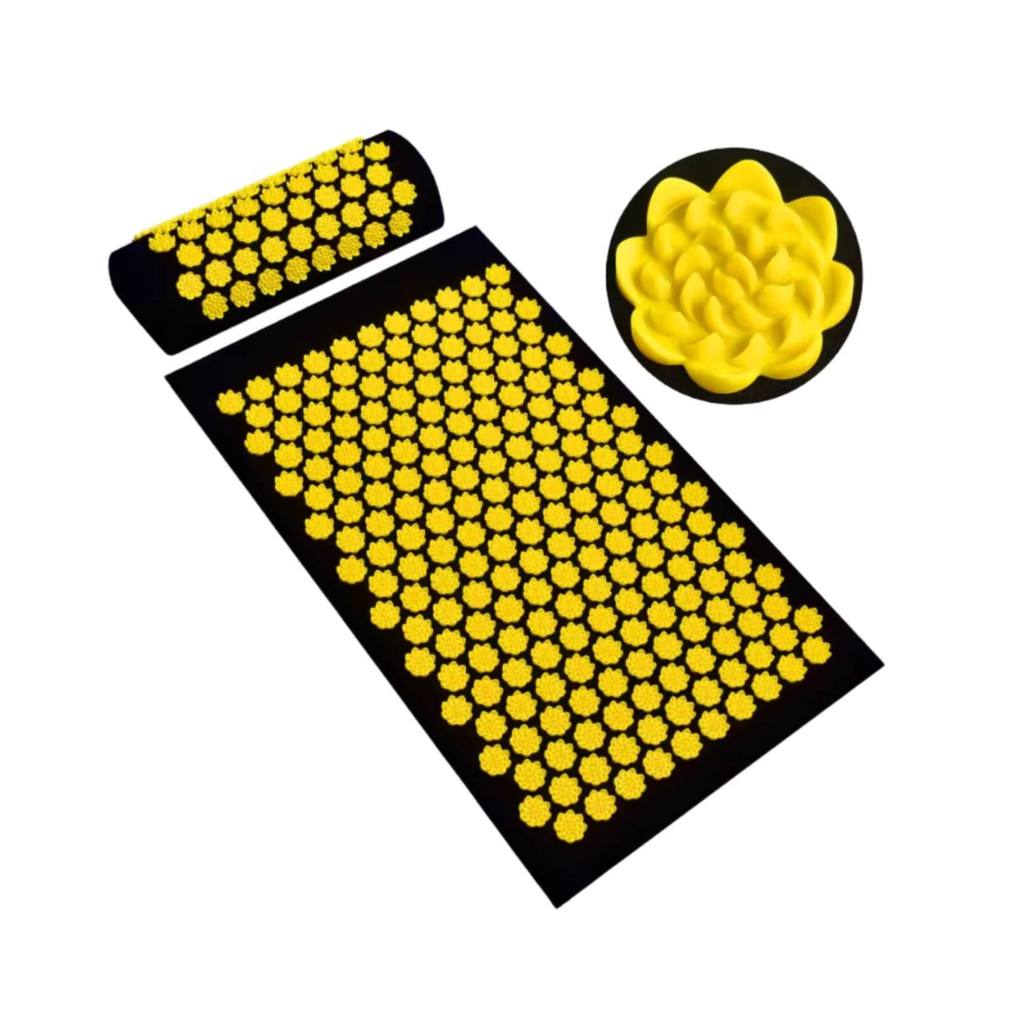 Acupressure Mat & Neck Pillow Set Portable Stress Relief